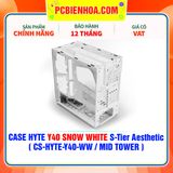  CASE HYTE Y40 SNOW WHITE S-Tier Aesthetic - SẴN DÂY RISER PCIe 4.0 & 2 FAN 12CM ( CS-HYTE-Y40-WW / MID TOWER ) 