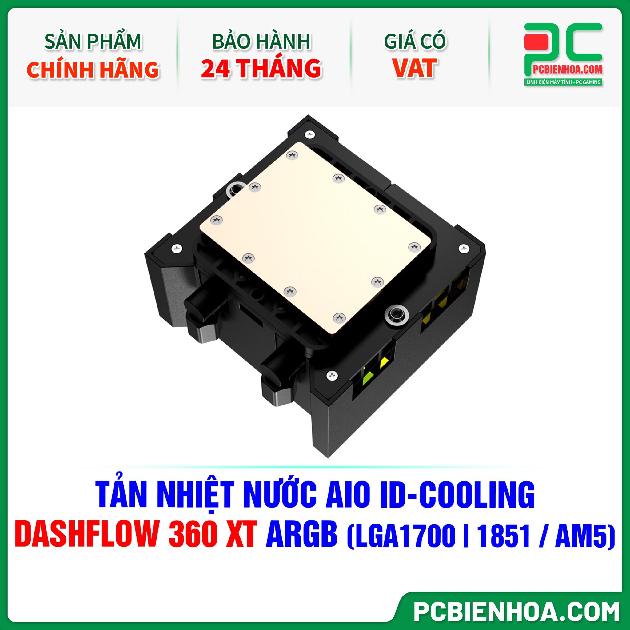 TẢN NHIỆT NƯỚC AIO ID-COOLING DASHFLOW 360 XT ARGB ( HỖ TRỢ SOCKET LGA1700|1851 / AM5 )