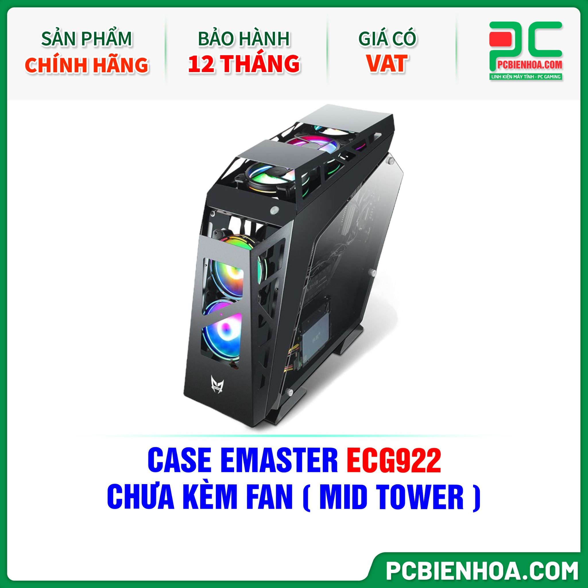 CASE EMASTER ECG922 - CHƯA KÈM FAN ( MID TOWER )