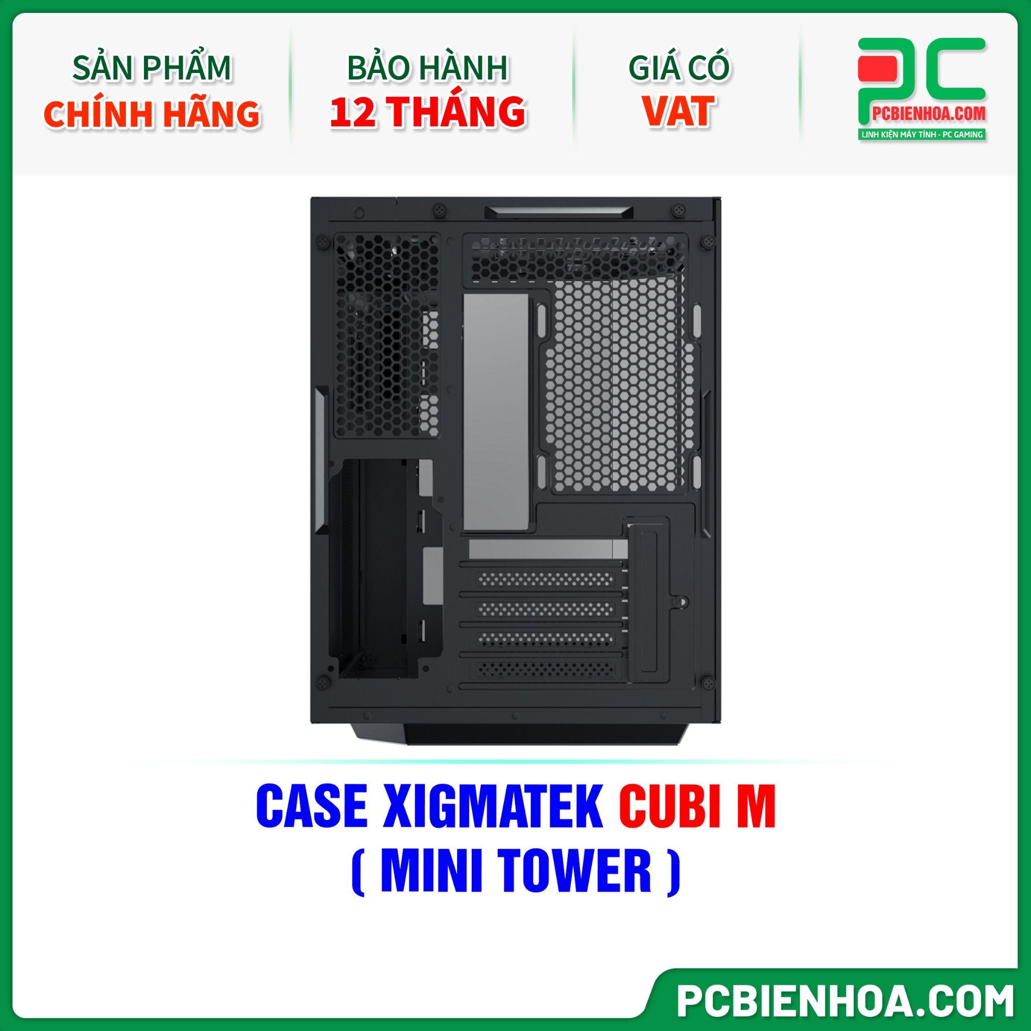 CASE XIGMATEK CUBI M - CHƯA KÈM FAN ( MINI TOWER - EN42775 )