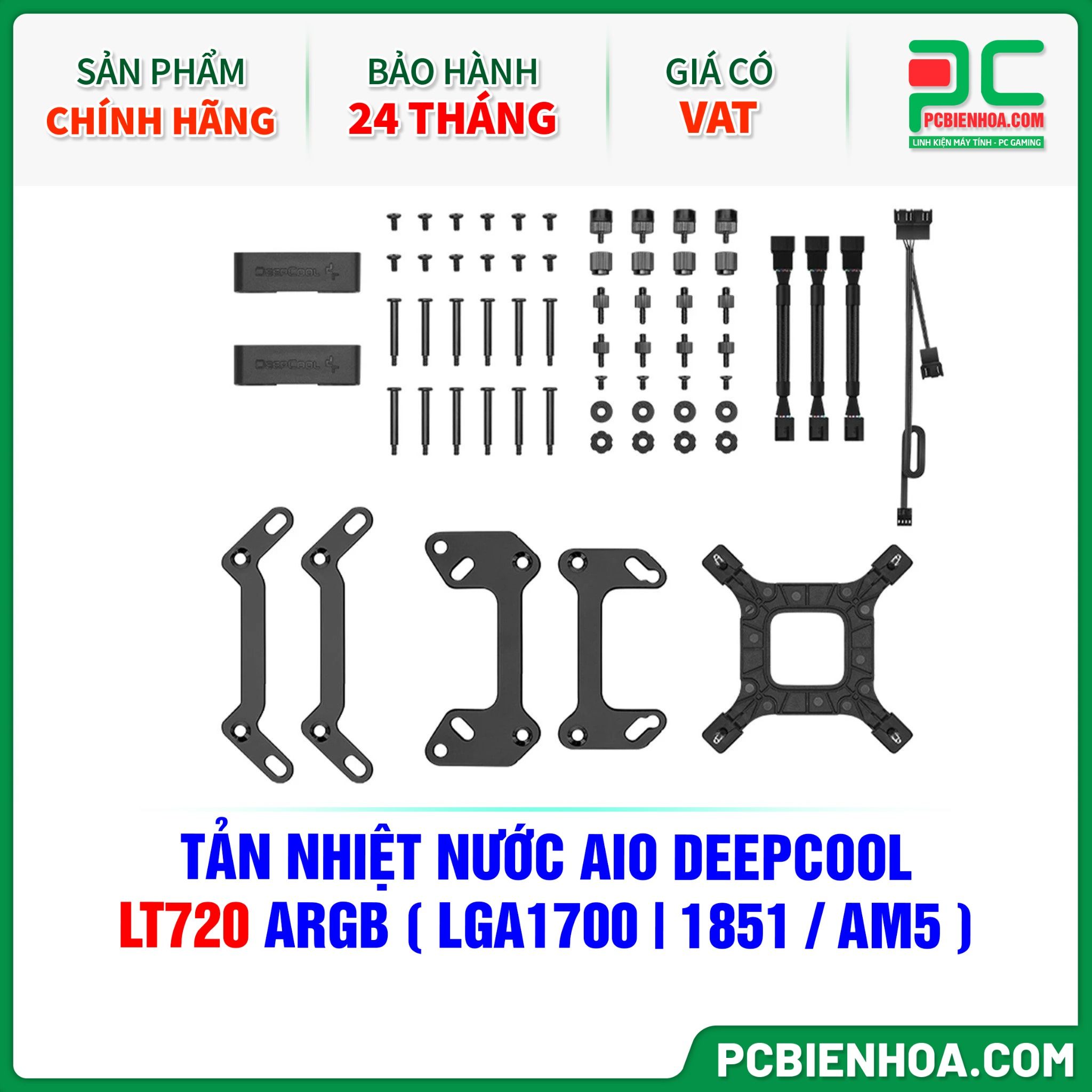 TẢN NHIỆT NƯỚC AIO DEEPCOOL LT720 ARGB ( HỖ TRỢ SOCKET LGA1700|1851 / AM5 )