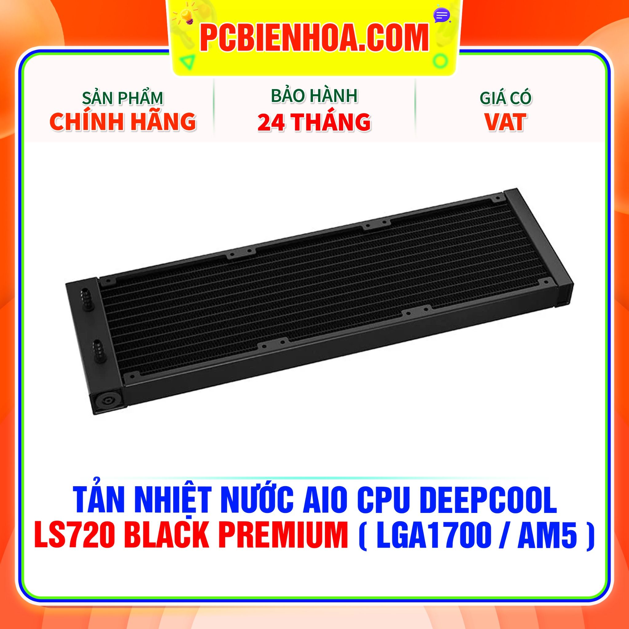  TẢN NHIỆT NƯỚC AIO CPU DEEPCOOL LS720 BLACK PREMIUM ( HỖ TRỢ SOCKET LGA1700 / AM5 ) 