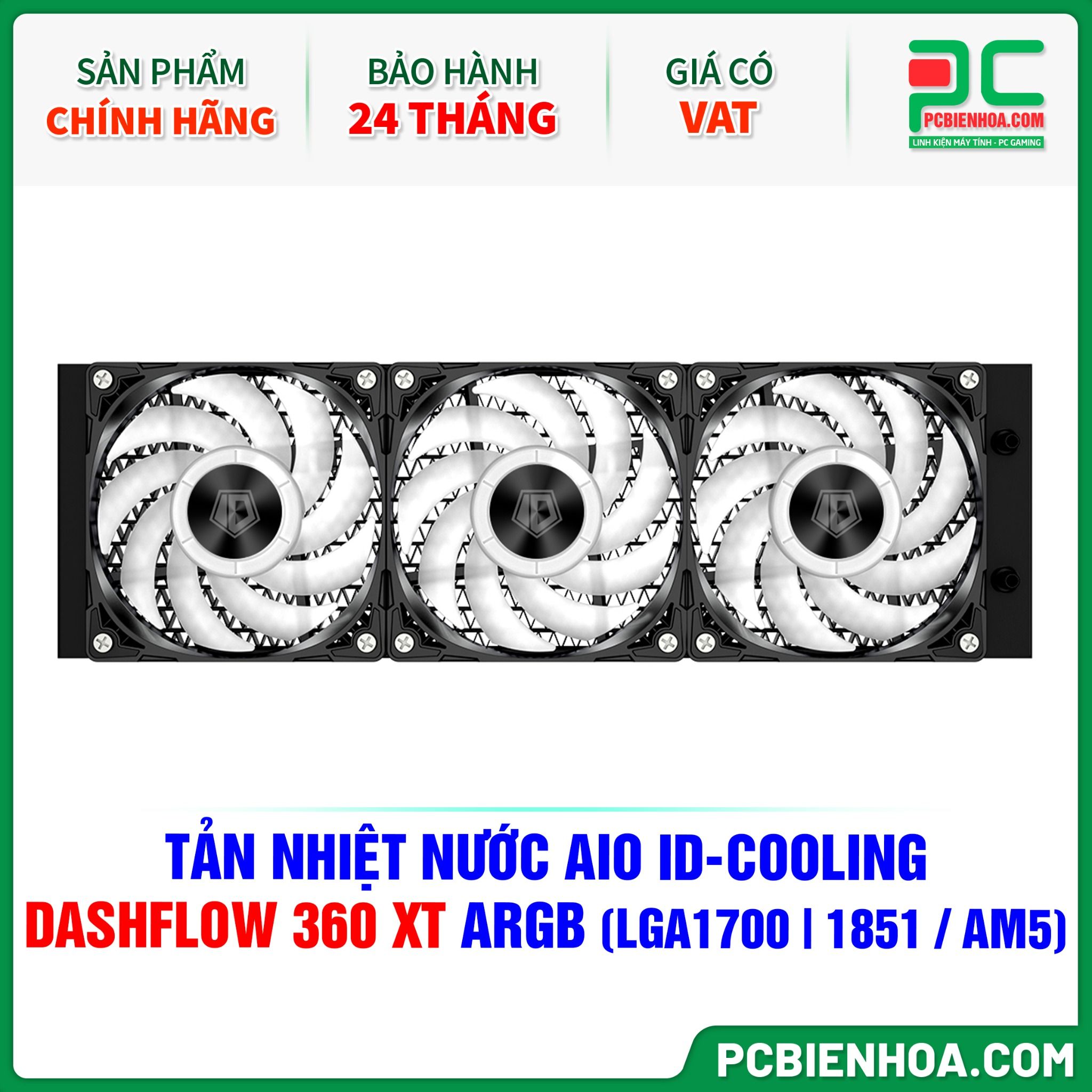 TẢN NHIỆT NƯỚC AIO ID-COOLING DASHFLOW 360 XT ARGB ( HỖ TRỢ SOCKET LGA1700|1851 / AM5 )
