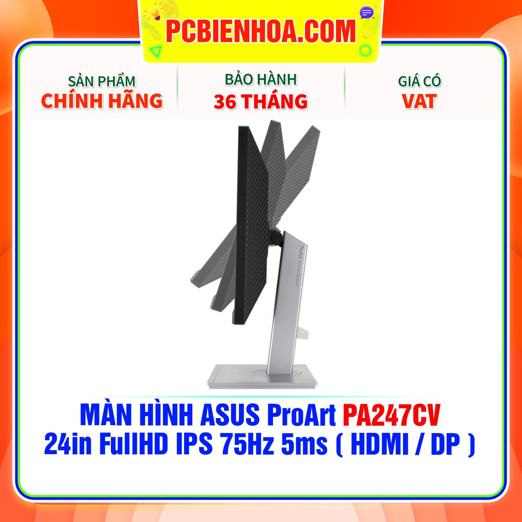  MÀN HÌNH ASUS ProArt PA247CV 24in FullHD IPS 75Hz 5ms ( HDMI / DP ) 