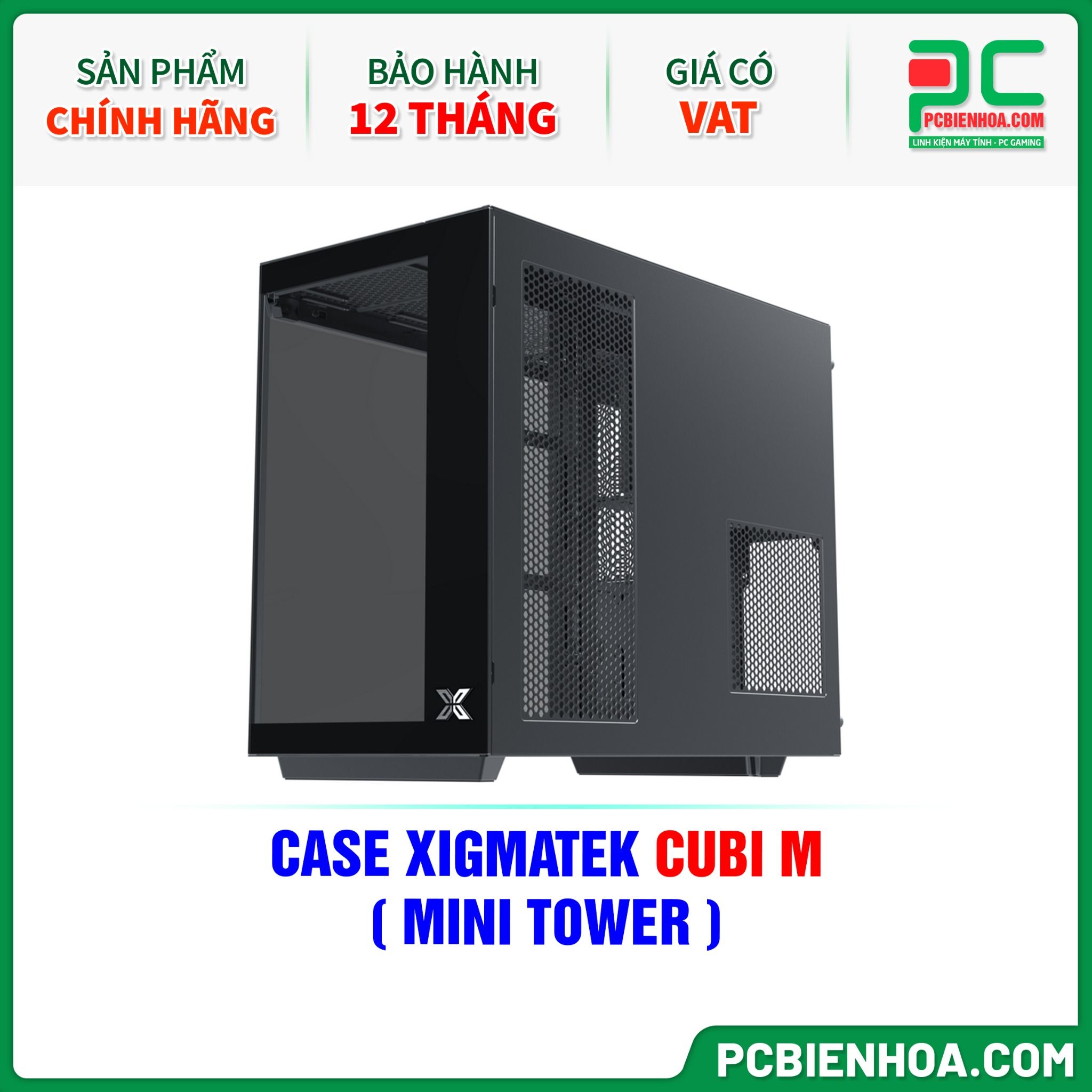 CASE XIGMATEK CUBI M - CHƯA KÈM FAN ( MINI TOWER - EN42775 )
