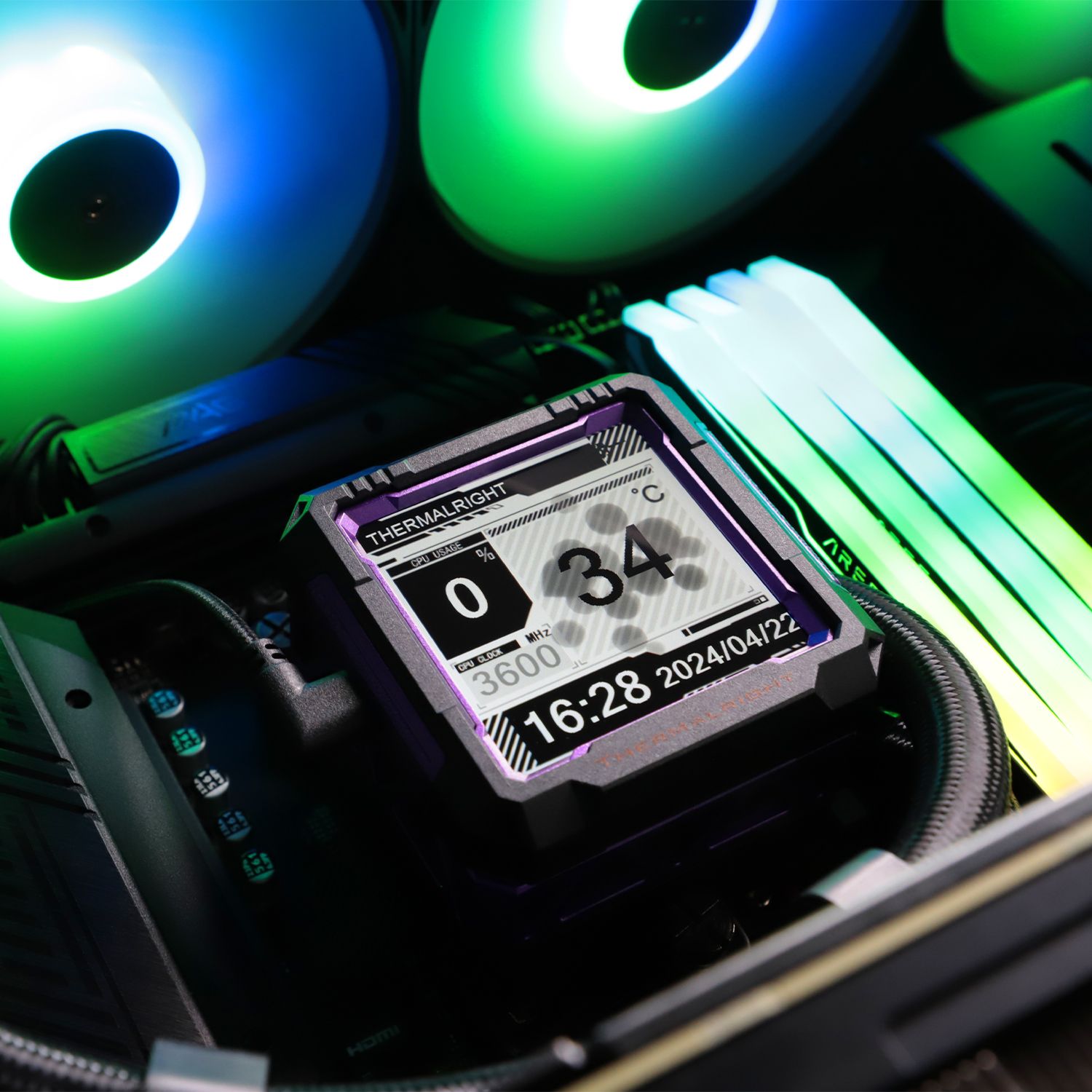 TẢN NHIỆT NƯỚC AIO THERMALRIGHT FROZEN WARFRAME PRO 360 BLACK ARGB ( HỖ TRỢ SOCKET LGA1700 | 1851 / AM5 )