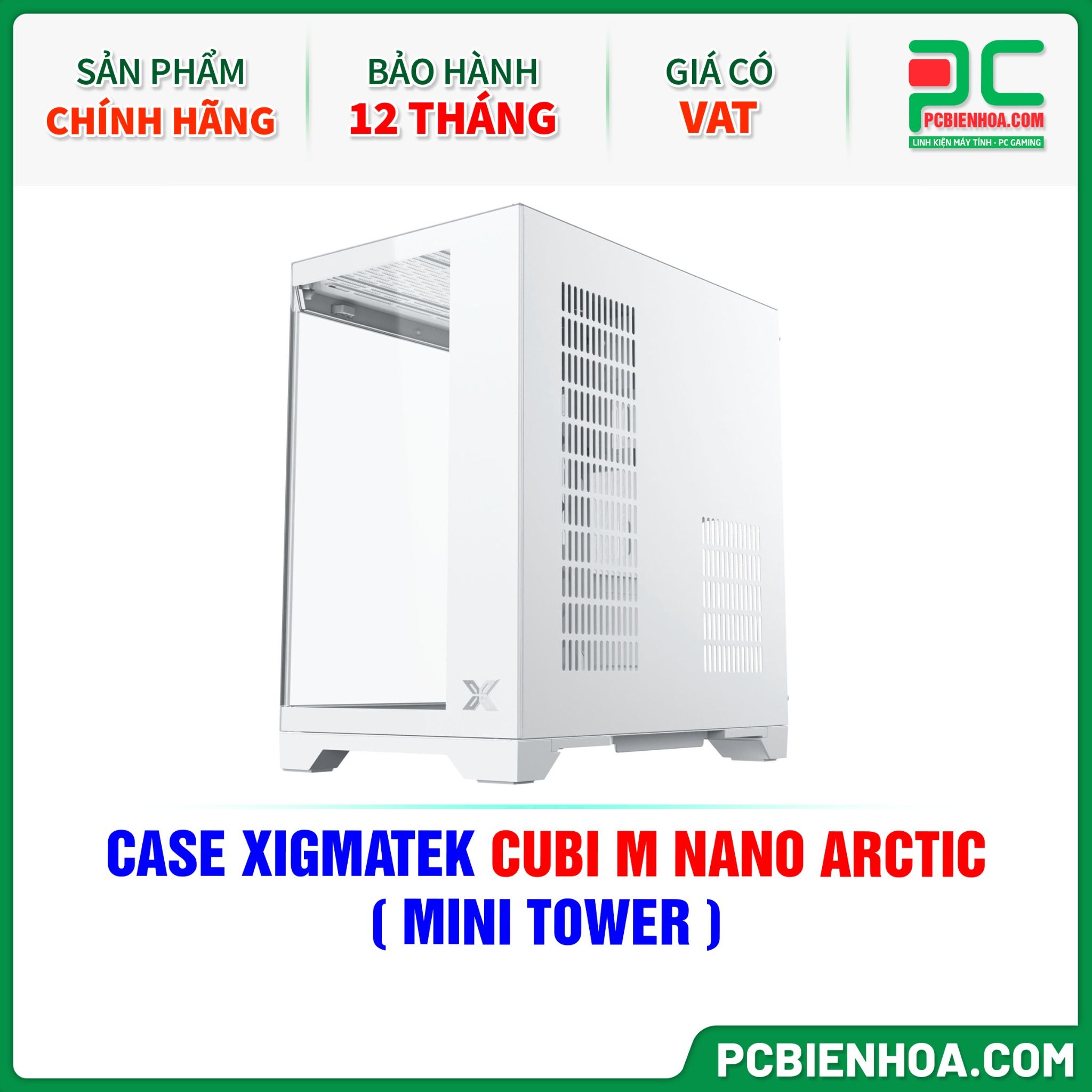 CASE XIGMATEK CUBI M NANO ARCTIC ( MINI TOWER - EN44960 )