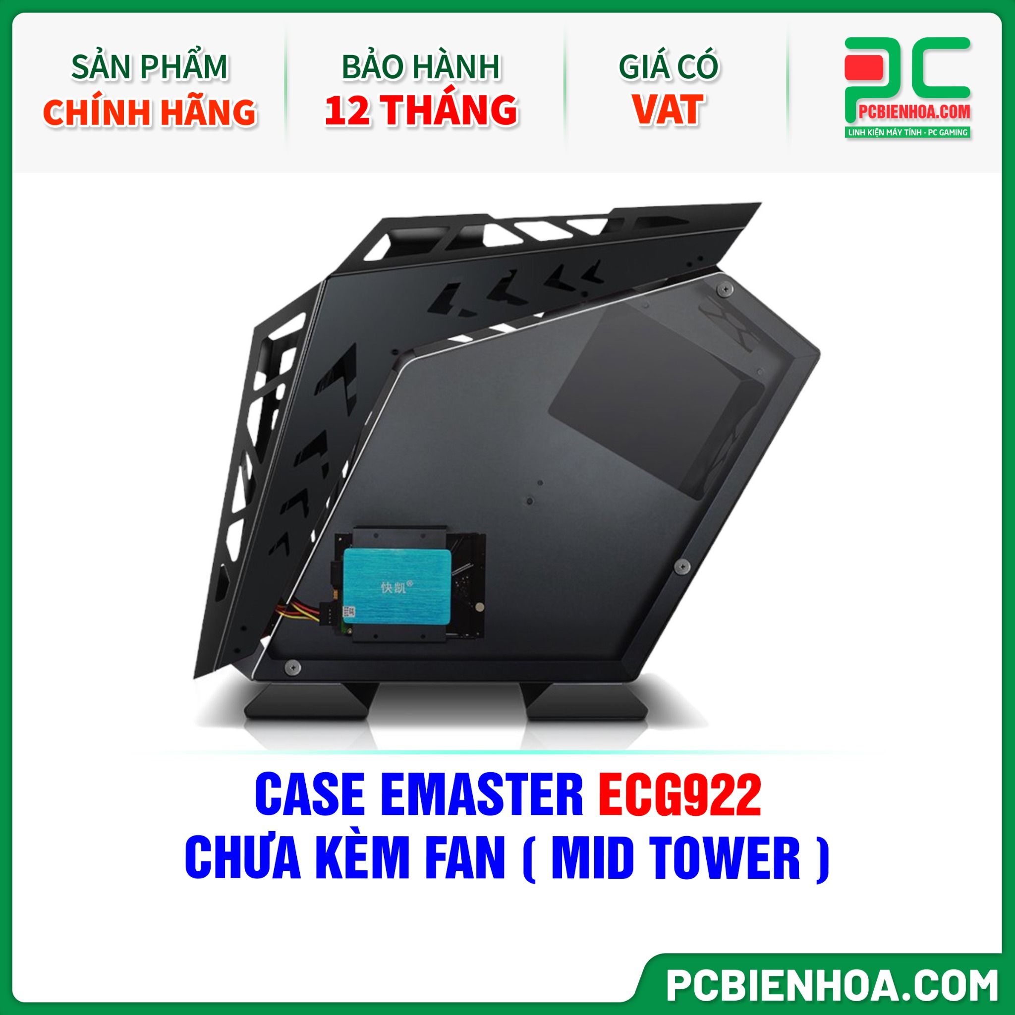 CASE EMASTER ECG922 - CHƯA KÈM FAN ( MID TOWER )