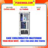  CASE COOLERMASTER MASTERBOX TD500 MESH WHITE - SẴN 3 FAN ARGB (MID TOWER) 