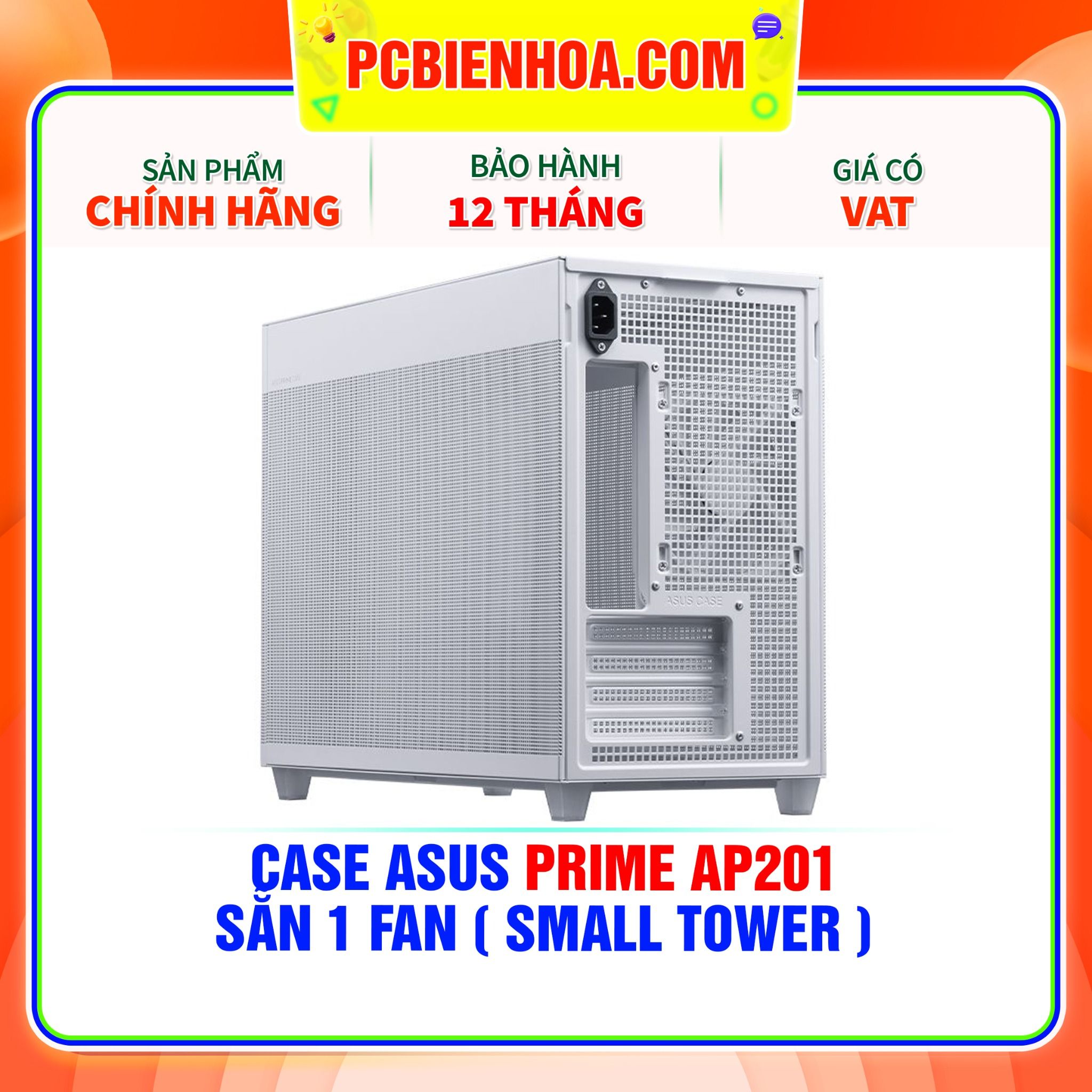  CASE ASUS PRIME AP201 - SẴN 1 FAN ( SMALL TOWER ) 