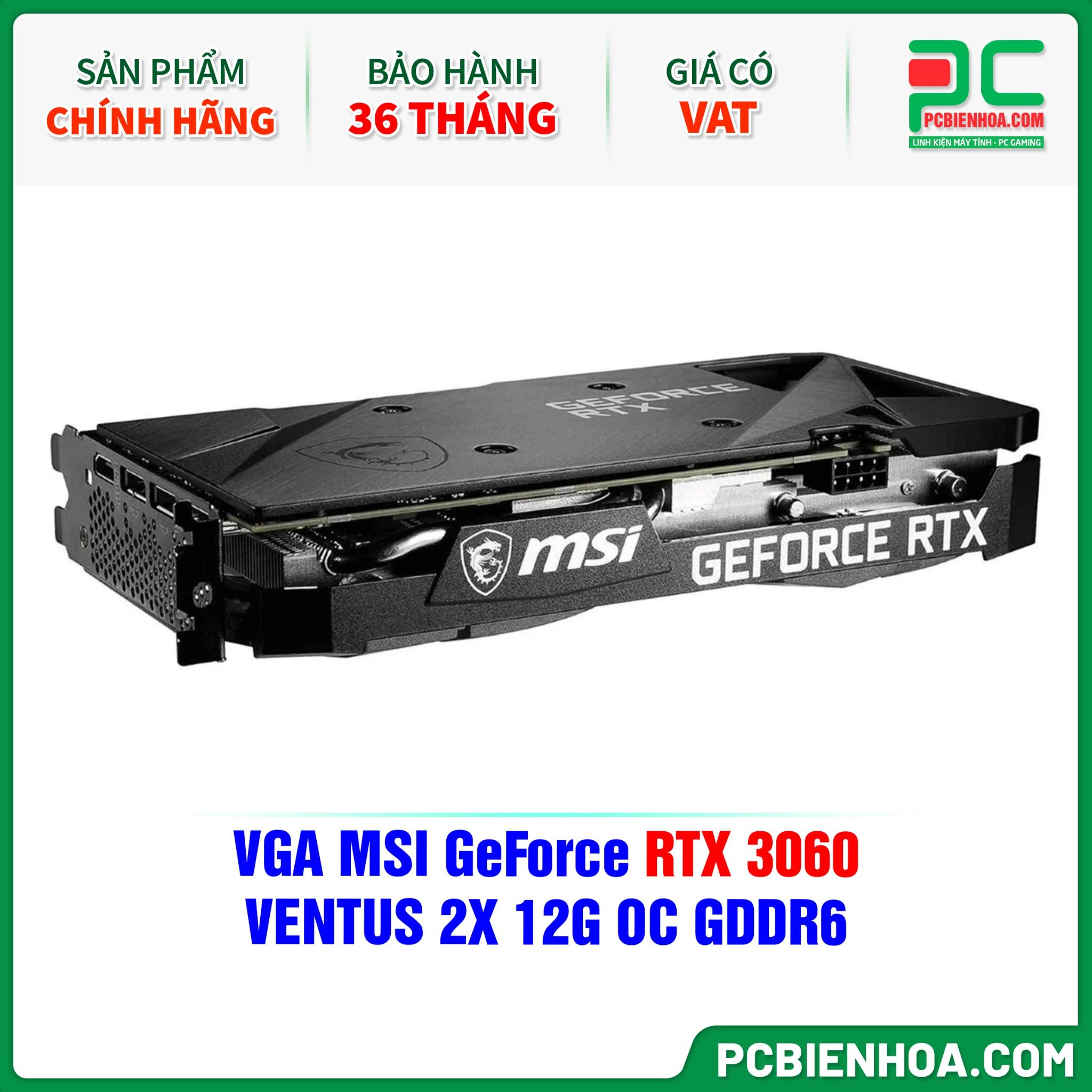 VGA MSI GeForce RTX 3060 VENTUS 2X 12G OC GDDR6