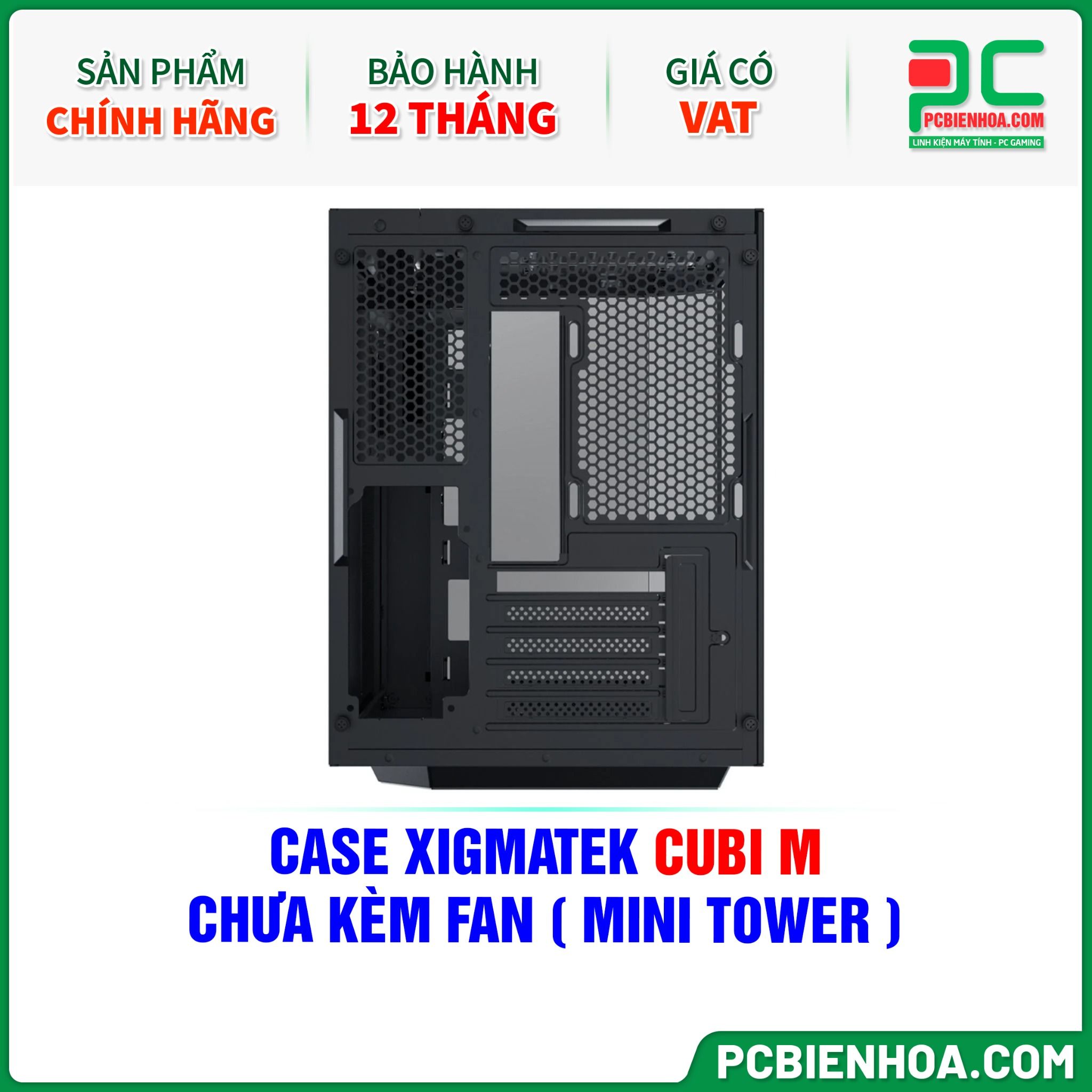 CASE XIGMATEK CUBI M - CHƯA KÈM FAN ( MINI TOWER - EN42775 )