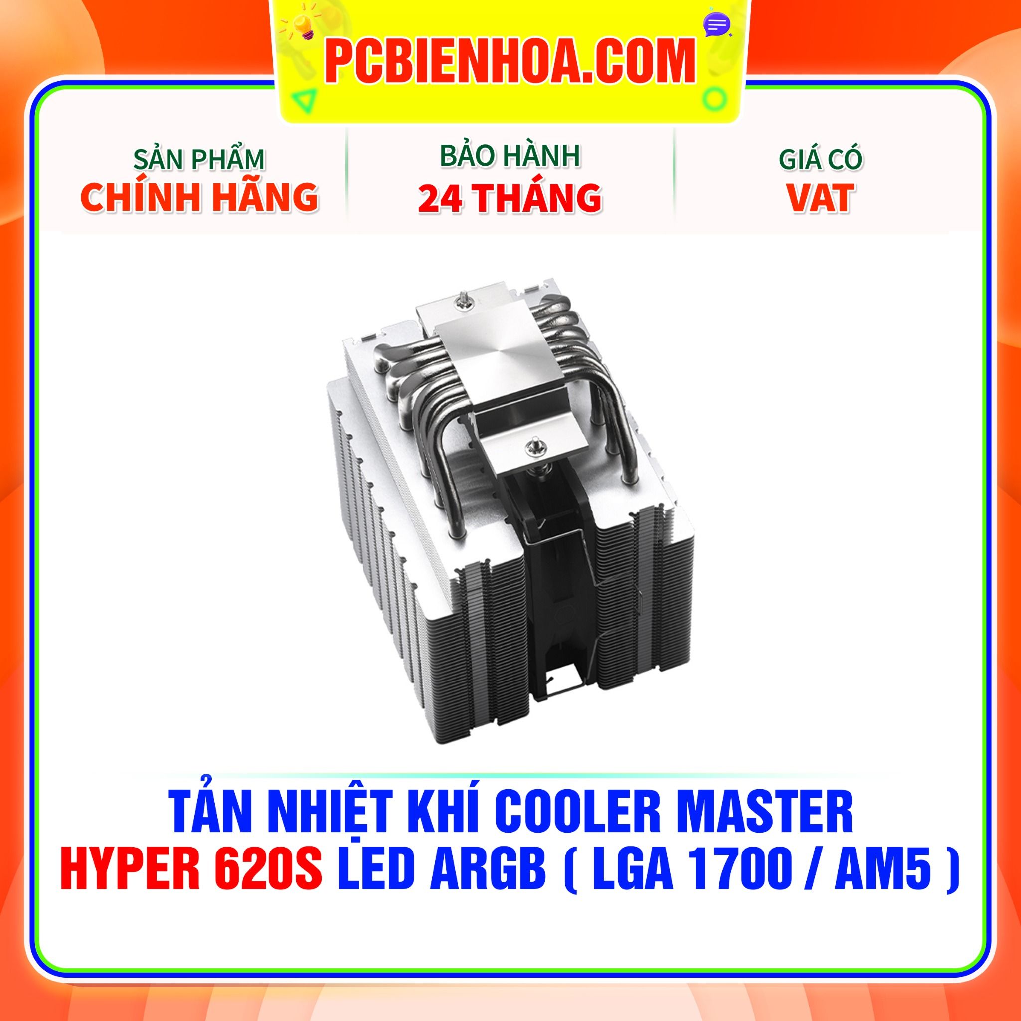  TẢN NHIỆT KHÍ COOLER MASTER HYPER 620S LED ARGB ( HỖ TRỢ SOCKET LGA 1700 /AM5 ) 