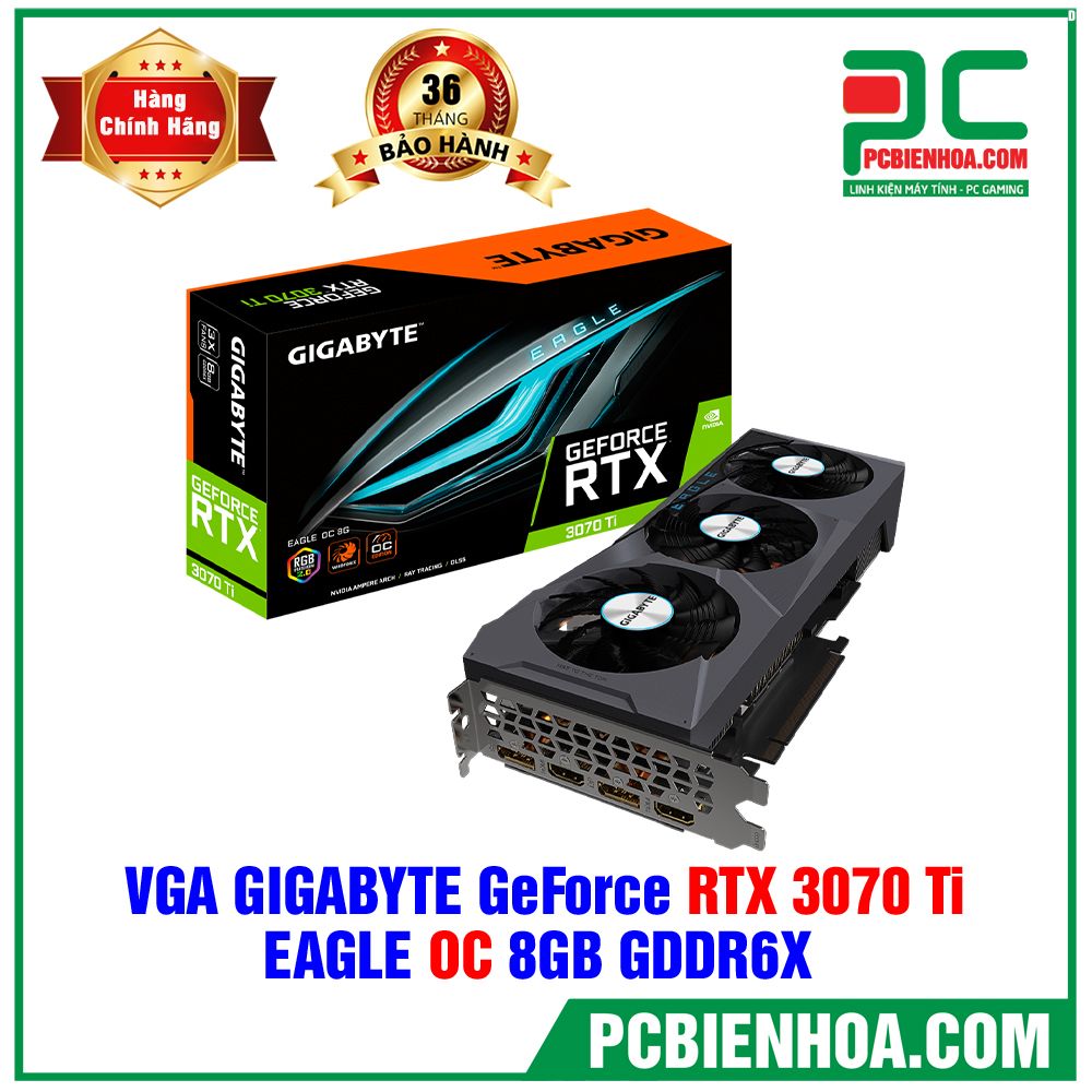 VGA GIGABYTE GeForce RTX 3070 Ti EAGLE OC 8G ( GV-N307TEAGLE OC-8GD ) (LIÊN HỆ ĐẶT HÀNG)