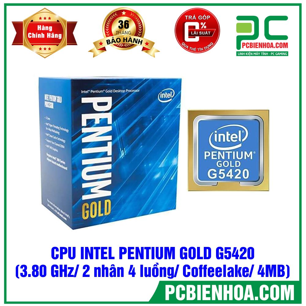 CPU INTEL PENTIUM G5420 BOX CHÍNH HÃNG (Bán kèm PC)