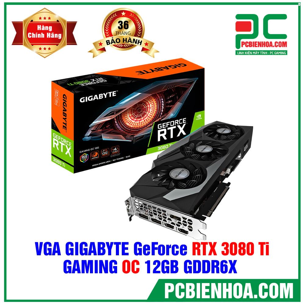 VGA GIGABYTE GeForce RTX 3080 Ti GAMING OC 12G ( GV-N308TGAMING OC-12GD ) (LIÊN HỆ ĐẶT HÀNG)