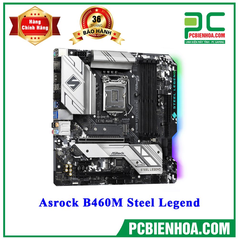 Mainboard Asrock B460M Steel Legend ( LGA1200 / M-ATX / 4xDDR4 )