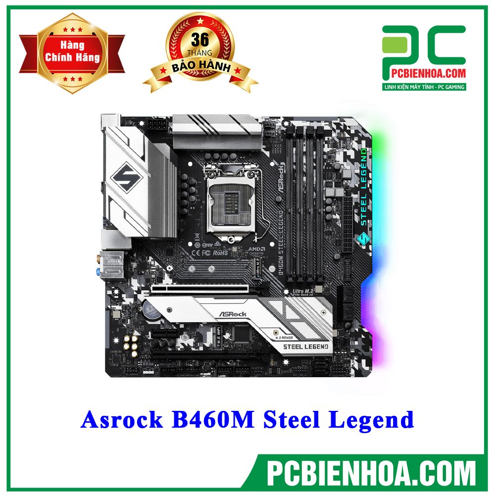 Mainboard Asrock B460M Steel Legend ( LGA1200 / M-ATX / 4xDDR4 )