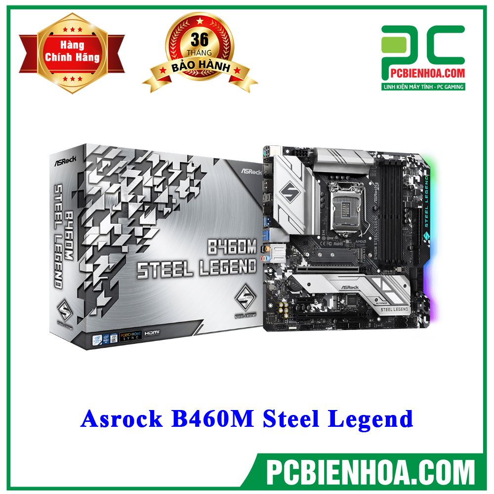 Mainboard Asrock B460M Steel Legend ( LGA1200 / M-ATX / 4xDDR4 )