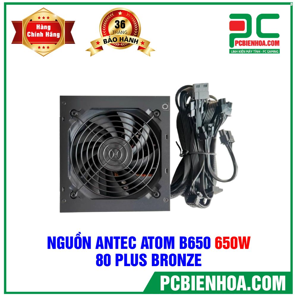 Nguồn Antec Atom B650 650W - 80 Plus Bronze