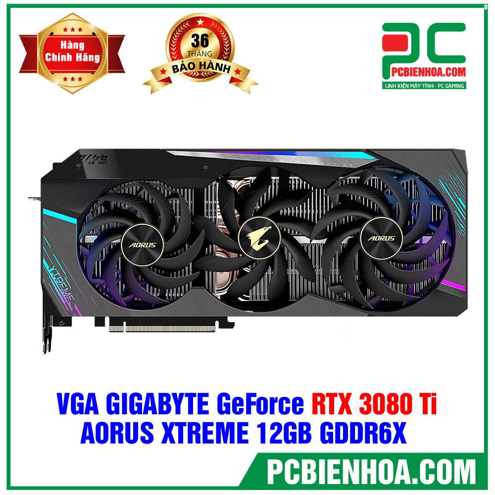 VGA GIGABYTE GeForce RTX 3080 Ti AORUS XTREME 12G ( GV-N308TAORUS X-12GD ) (LIÊN HỆ ĐẶT HÀNG)