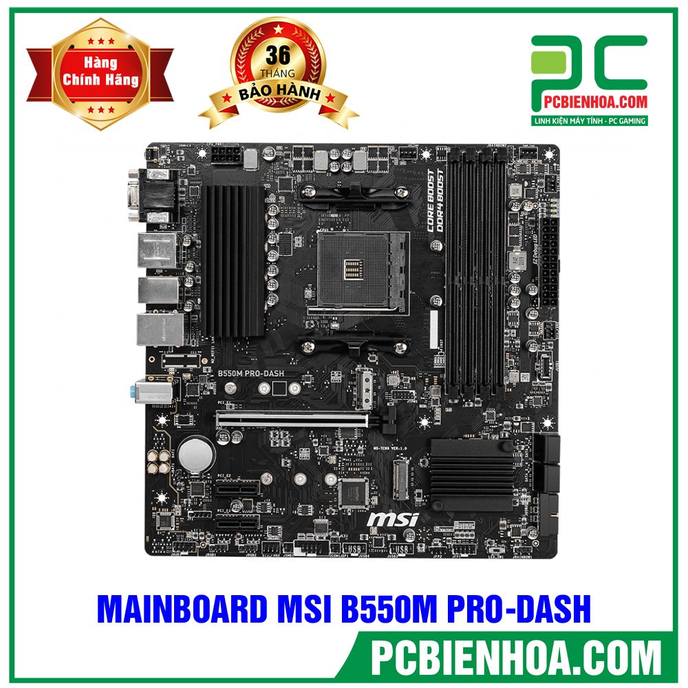 MAINBOARD MSI B550M PRO-DASH ( AM4 / M-ATX / 4xDDR4 )