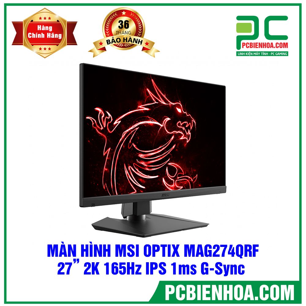 MÀN HÌNH MSI OPTIX MAG274QRF 27in IPS 165Hz 2K (WQHD) G-Sync