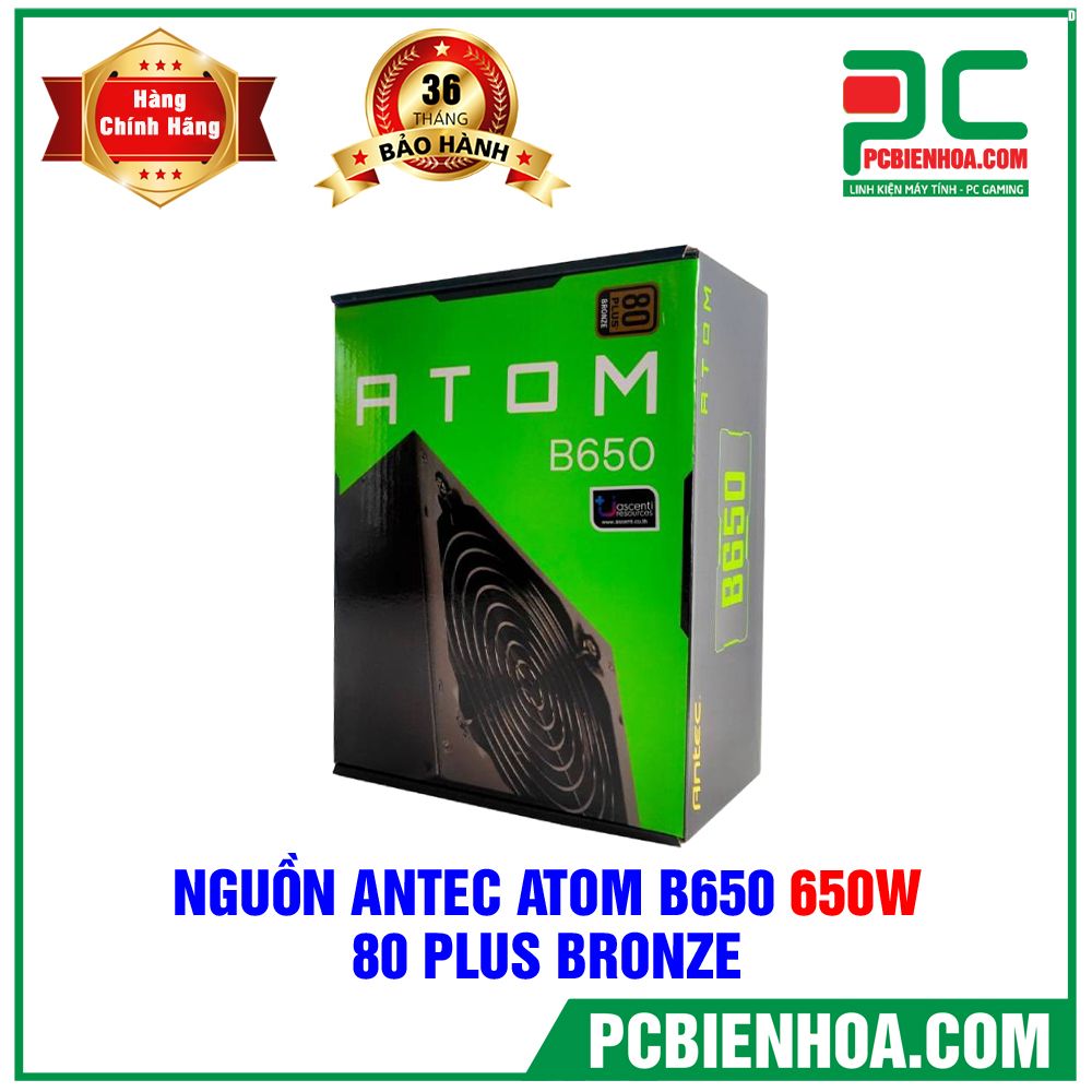 Nguồn Antec Atom B650 650W - 80 Plus Bronze
