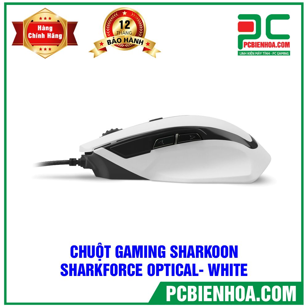 CHUỘT GAMING SHARKOON SHARKFORCE OPTICAL- WHITE
