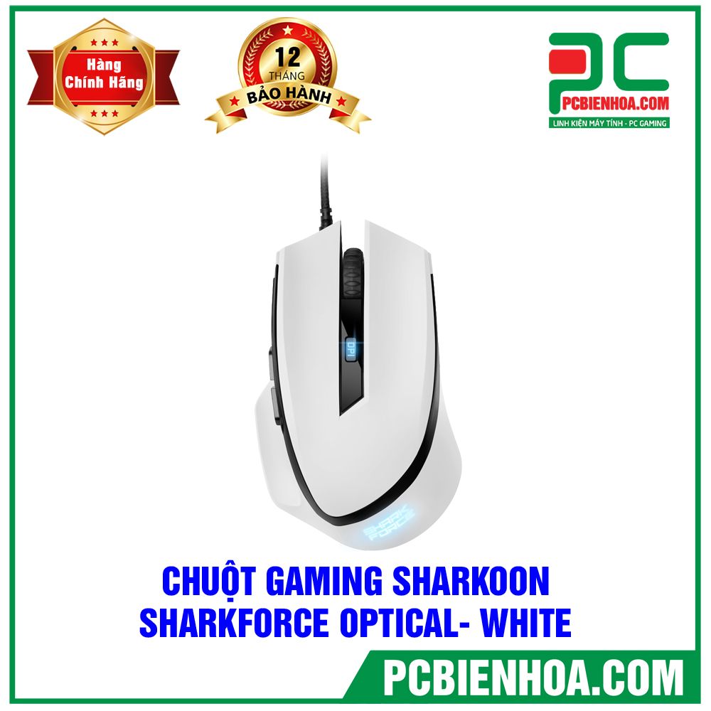 CHUỘT GAMING SHARKOON SHARKFORCE OPTICAL- WHITE