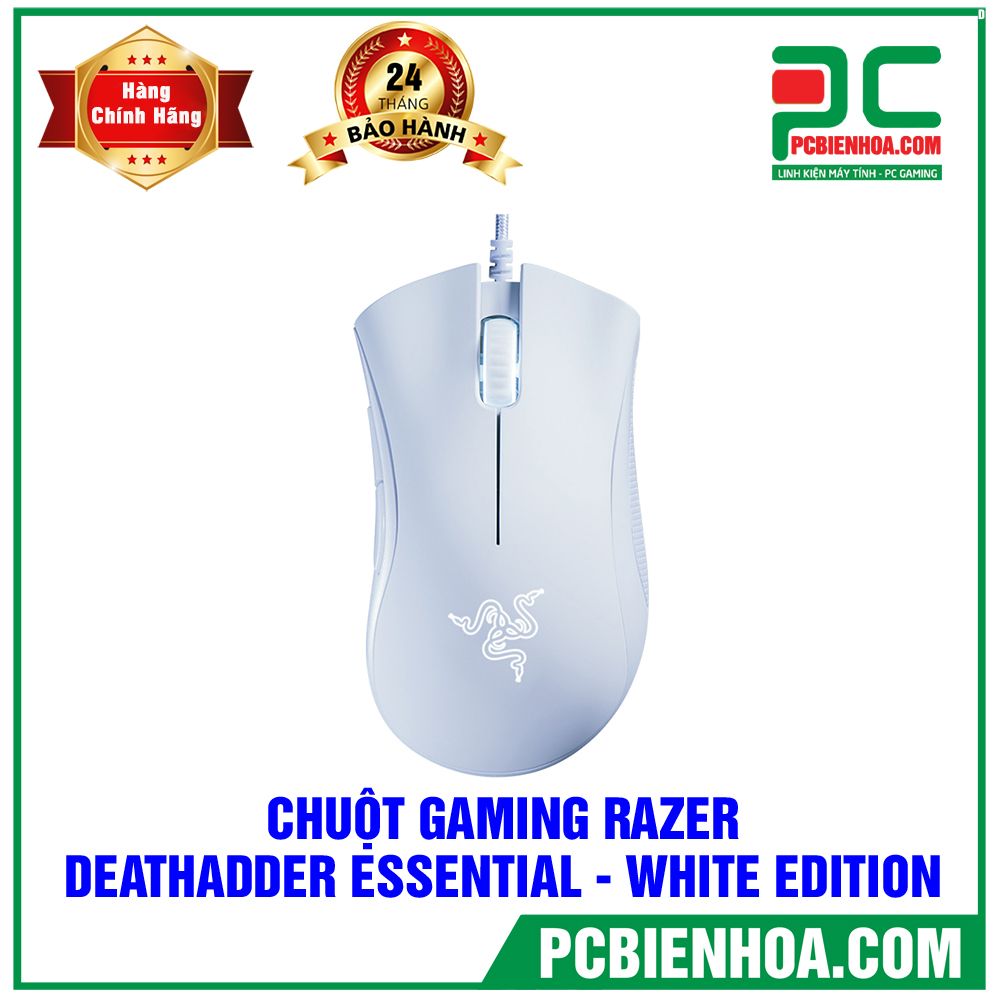 CHUỘT GAMING RAZER DEATHADDER ESSENTIAL - WHITE EDITION