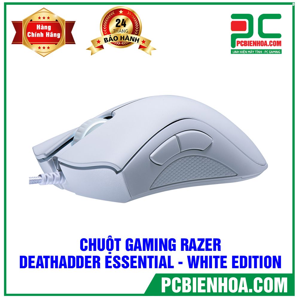 CHUỘT GAMING RAZER DEATHADDER ESSENTIAL - WHITE EDITION