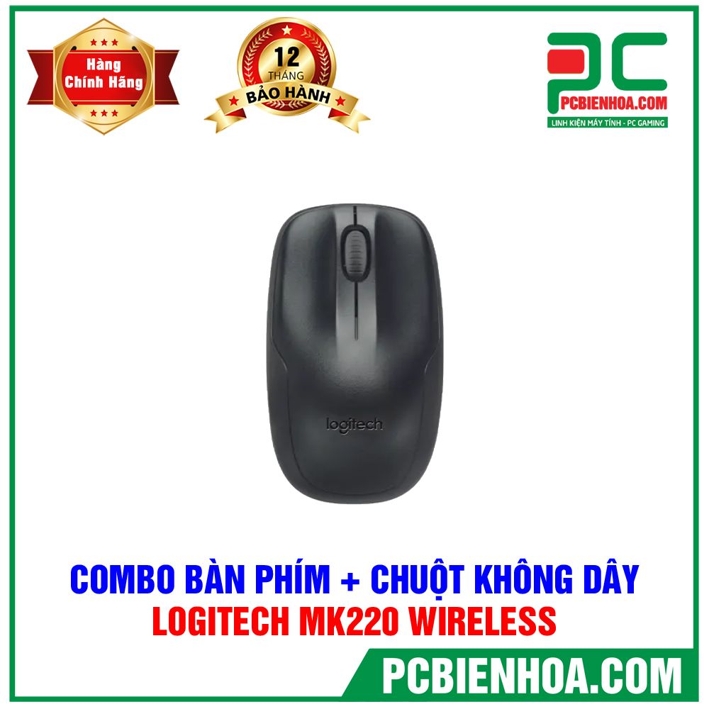 Bộ bàn phím + chuột Logitech MK220 không dây