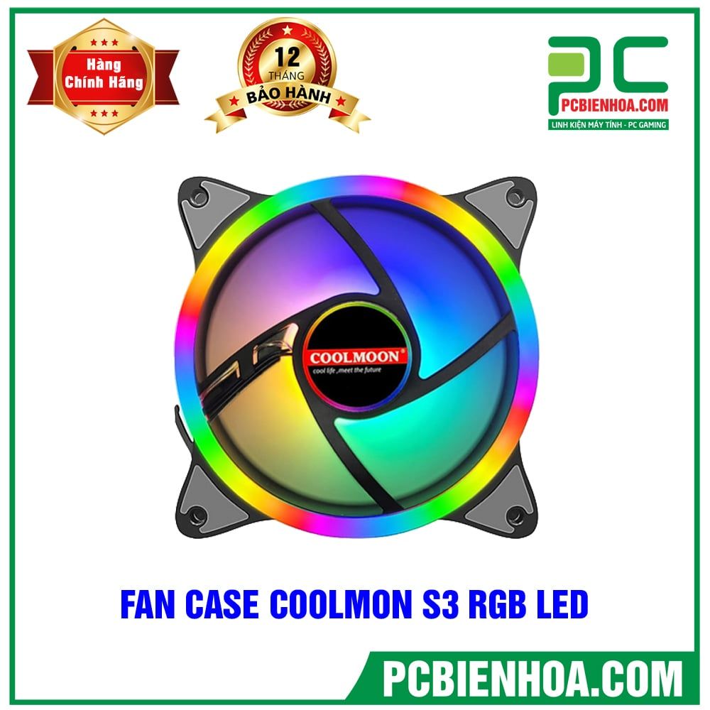 FAN CASE COOLMOON S3 RGB LED