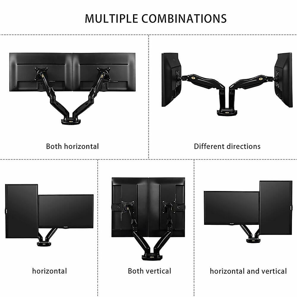 GIÁ ĐỠ MÀN HÌNH ( ARM ) NORTH BAYOU F160 ( HỖ TRỢ 2 MÀN HÌNH 17-27inch, 2~9Kg MỖI MÀN HÌNH )