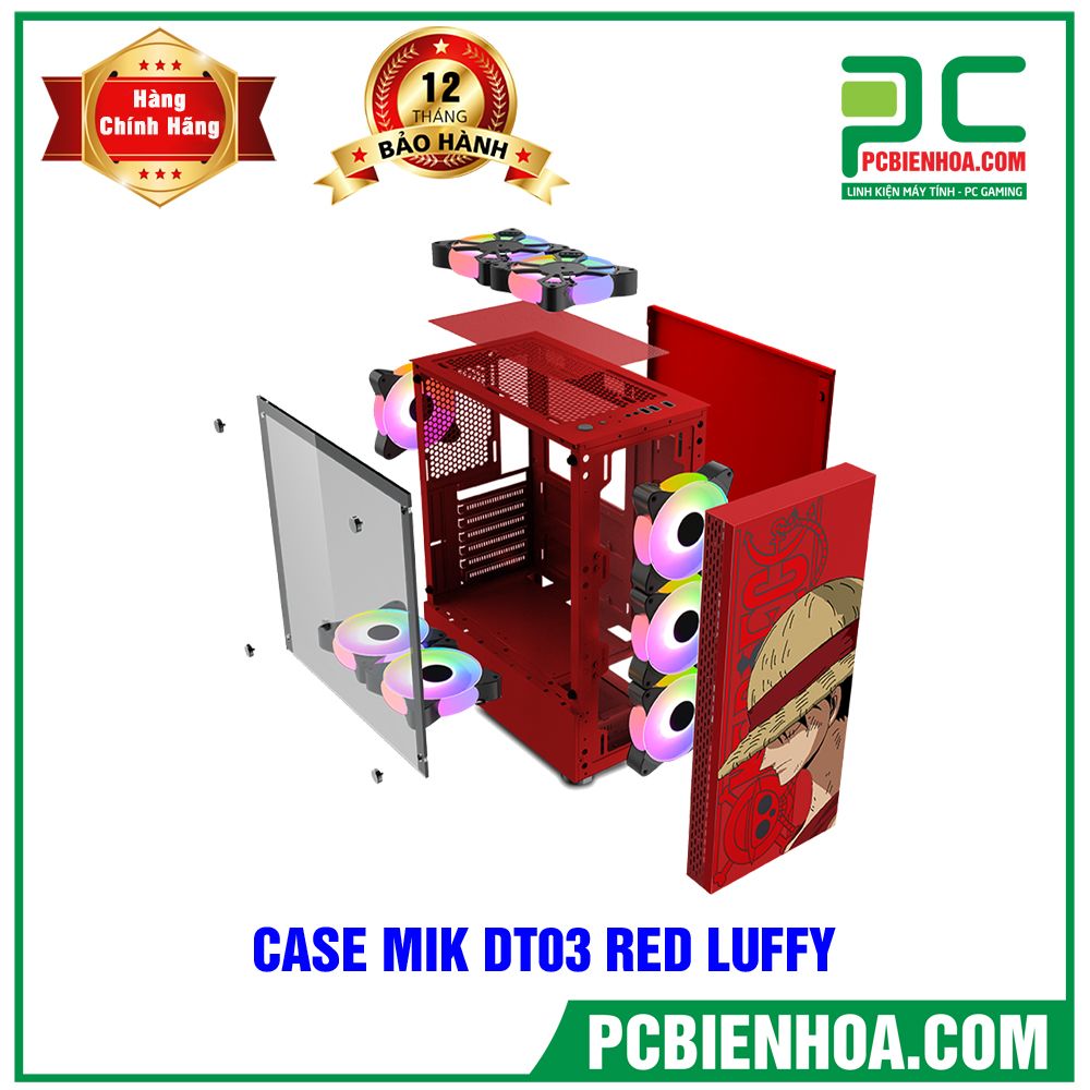 CASE MIK DT03 RED LUFFY ( MID TOWER )