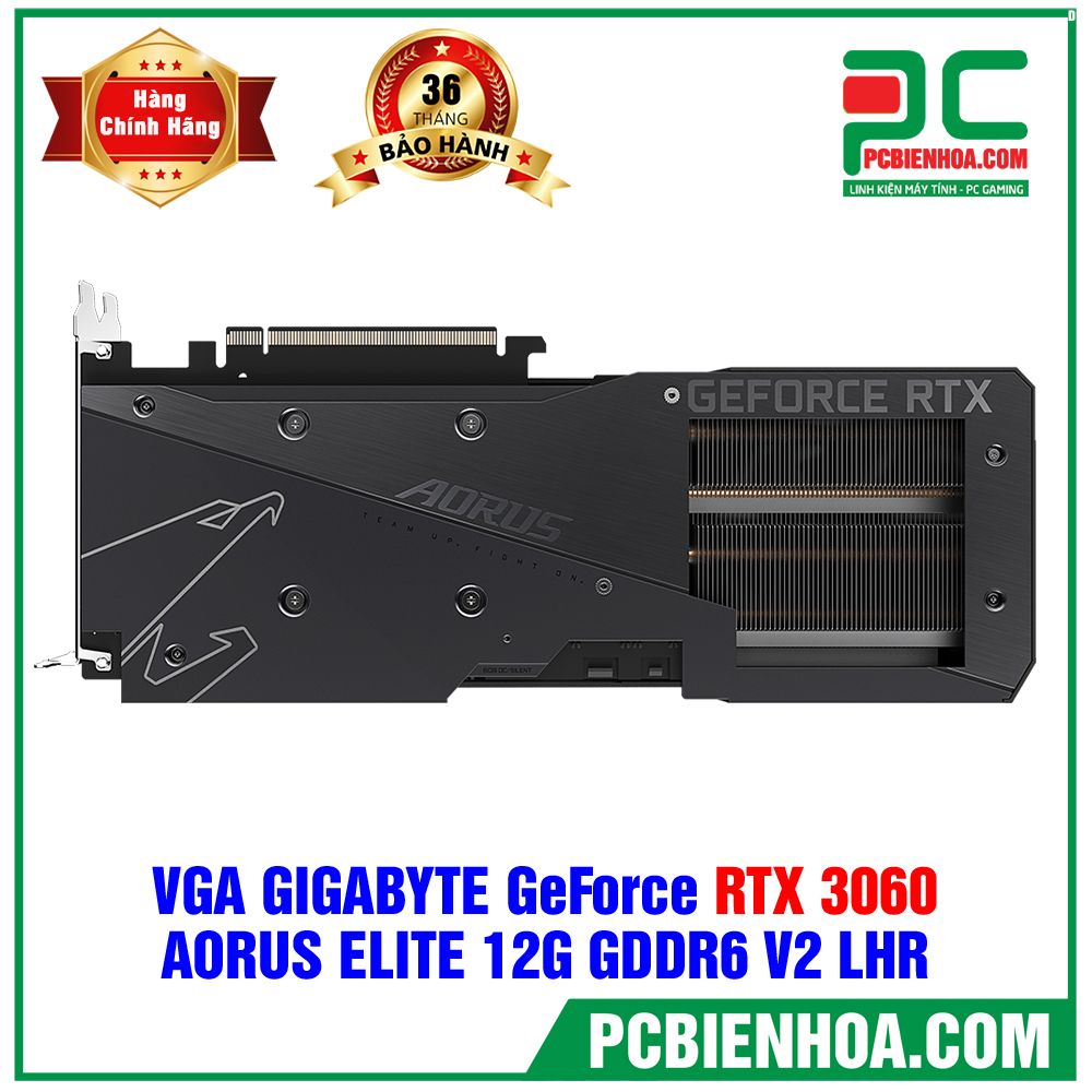 VGA GIGABYTE GeForce RTX 3060 AORUS ELITE 12G V2 LHR ( GV-N3060AORUS E-12GD ) (LIÊN HỆ ĐẶT HÀNG)