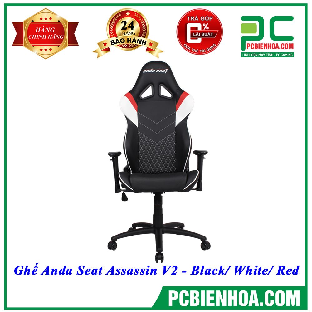 Ghế Anda Seat Assassin V2 - Black/ White/ Red