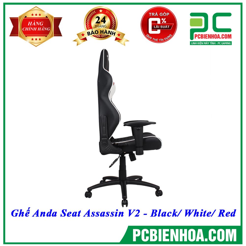 Ghế Anda Seat Assassin V2 - Black/ White/ Red