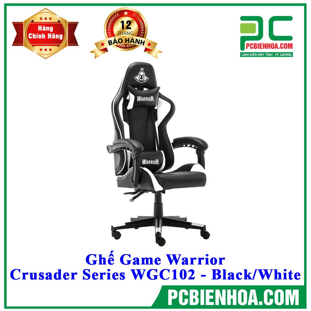 Ghế Game Warrior - Crusader Series WGC102 - Black/White