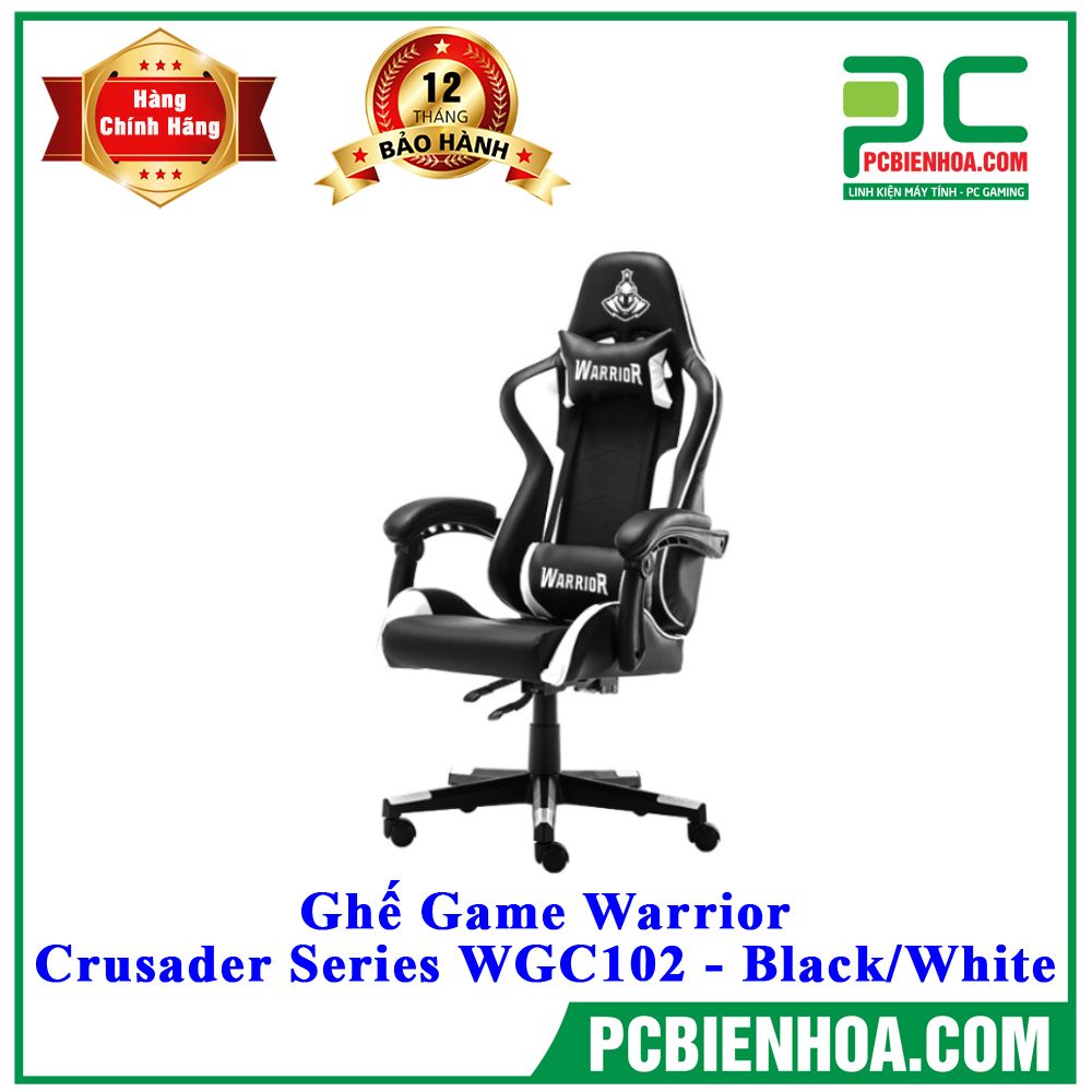 Ghế Game Warrior - Crusader Series WGC102 - Black/White