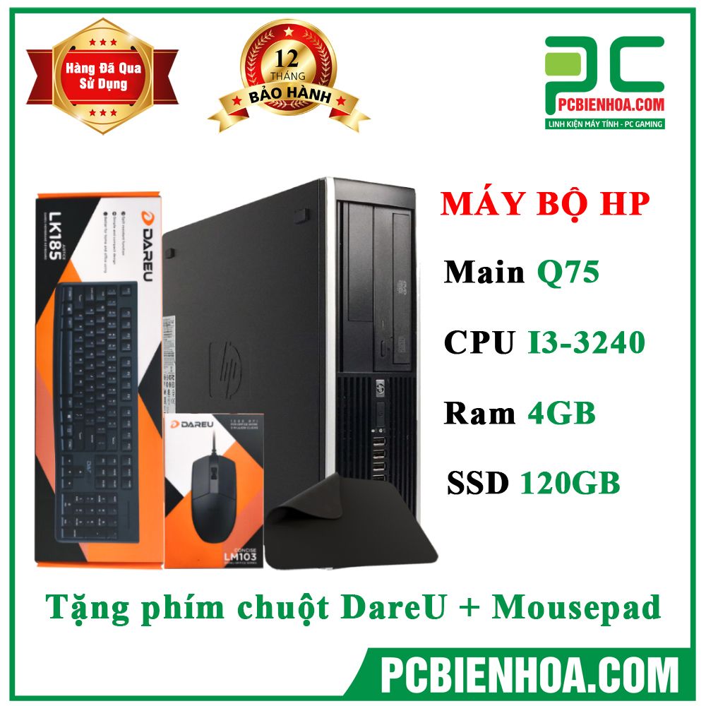 HP 6300 Elite SFF ( I3-3240/ 4G/ 120G/ DVD-RW) siêu bền