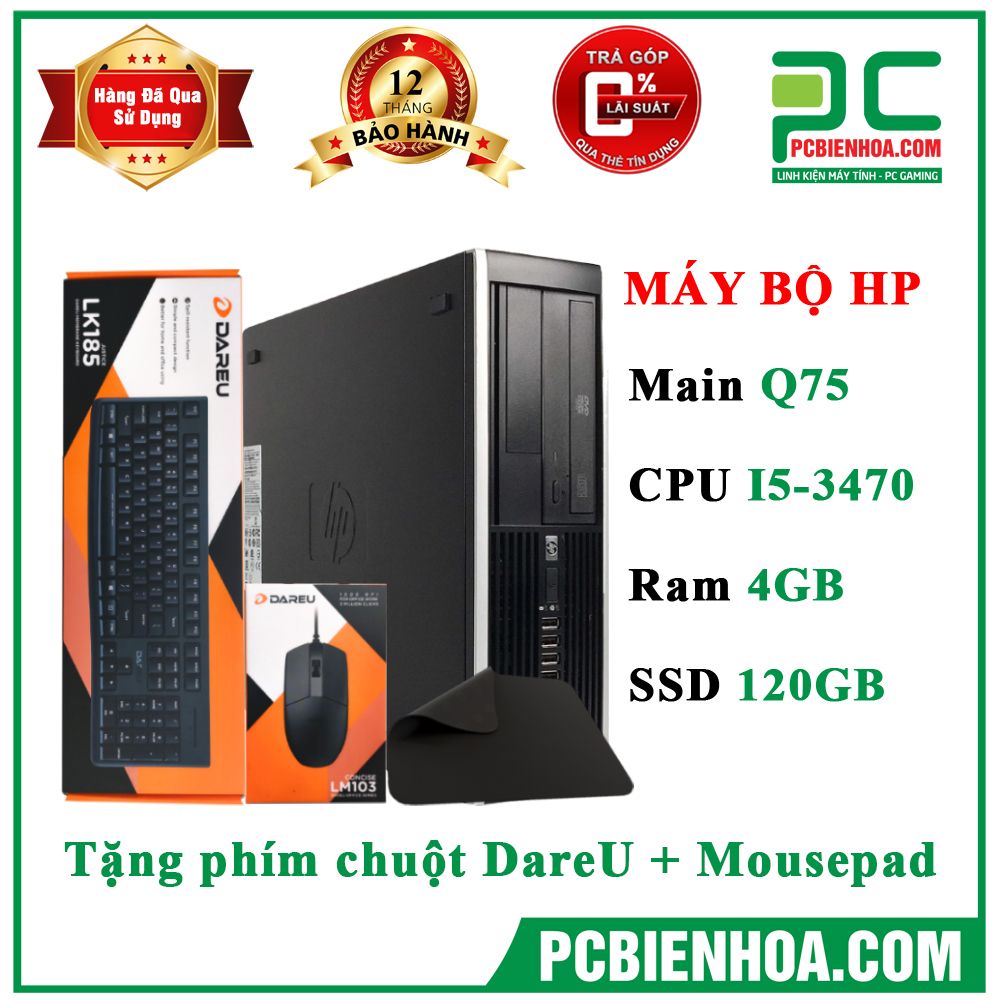 HP 6300 Elite SFF ( I5-3470/ 4G/ 120G/ DVD-RW) siêu bền
