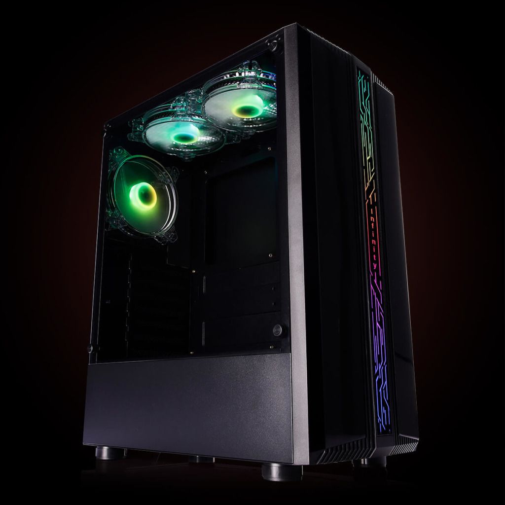CASE INFINITY DENKI PRO (MID TOWER) - TEMPERED GLASS GAMING CASE