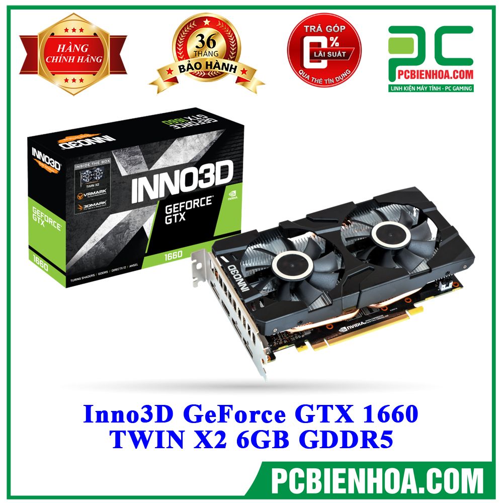 VGA Inno3D GeForce GTX 1660 TWIN X2 6GB GDDR5