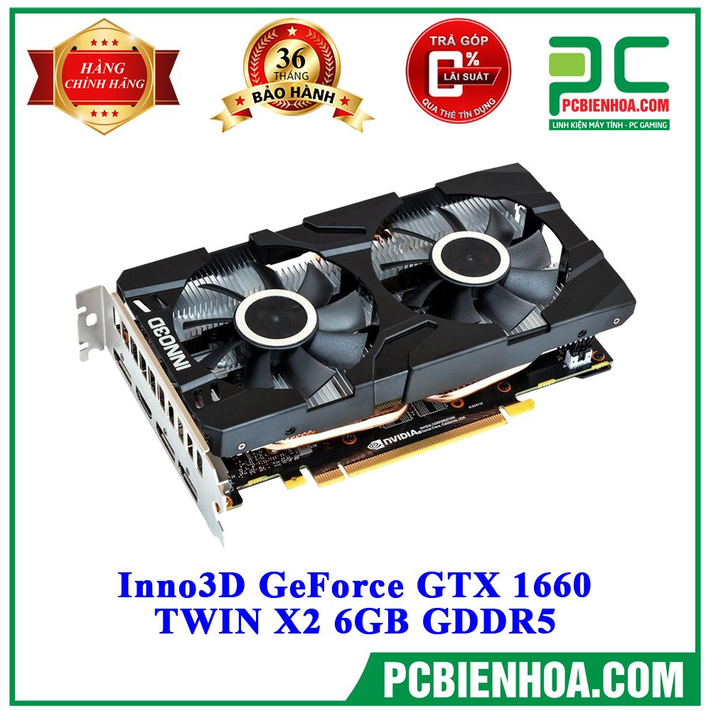VGA Inno3D GeForce GTX 1660 TWIN X2 6GB GDDR5