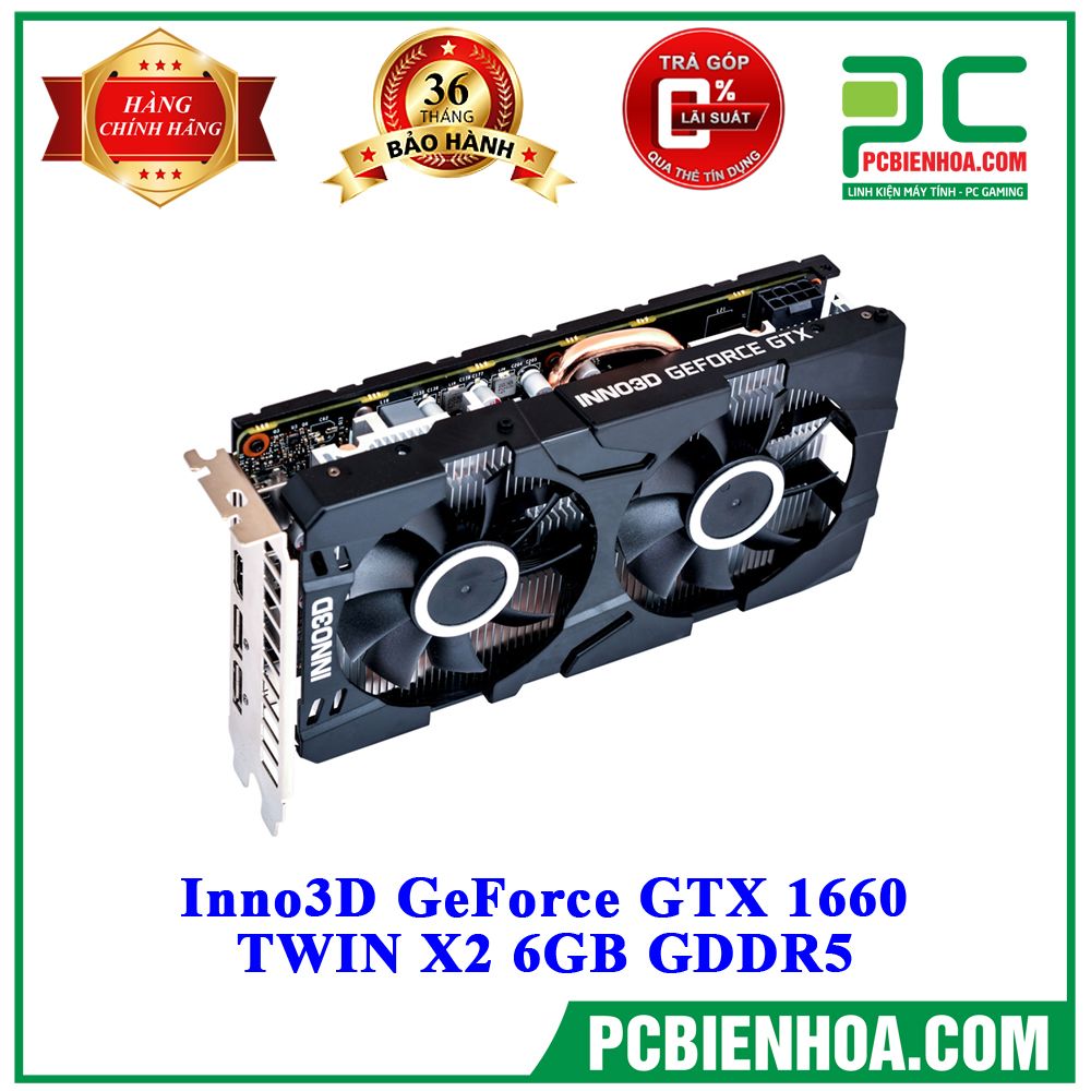VGA Inno3D GeForce GTX 1660 TWIN X2 6GB GDDR5