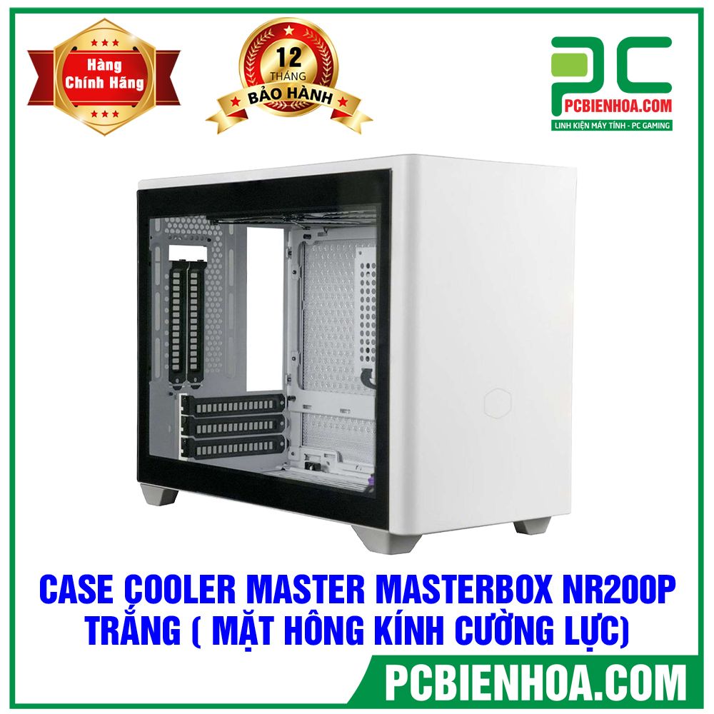CASE COOLER MASTER MASTERBOX NR200P MINI ITX (WHITE) (MẶT KÍNH CƯỜNG LỰC) (LIÊN HỆ ĐẶT HÀNG)