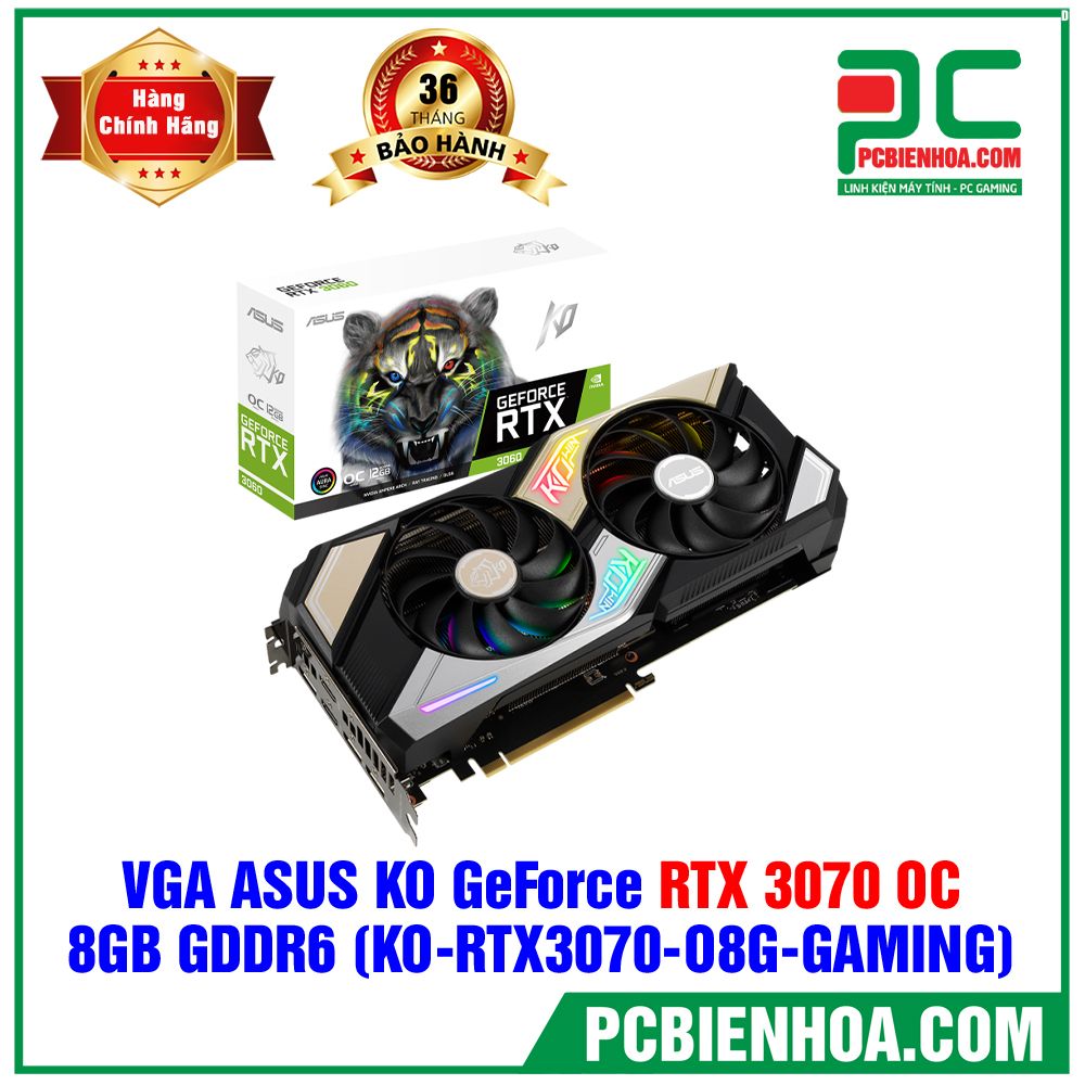 VGA ASUS KO GeForce RTX 3070 OC ( KO-RTX3070-O8G-GAMING ) (Có bán lẻ )