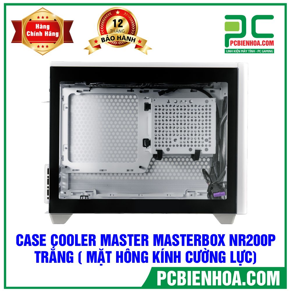 CASE COOLER MASTER MASTERBOX NR200P MINI ITX (WHITE) (MẶT KÍNH CƯỜNG LỰC) (LIÊN HỆ ĐẶT HÀNG)